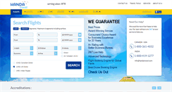 Desktop Screenshot of handatravel.com