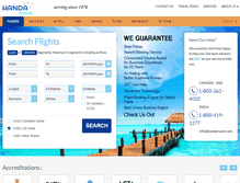 Tablet Screenshot of handatravel.com